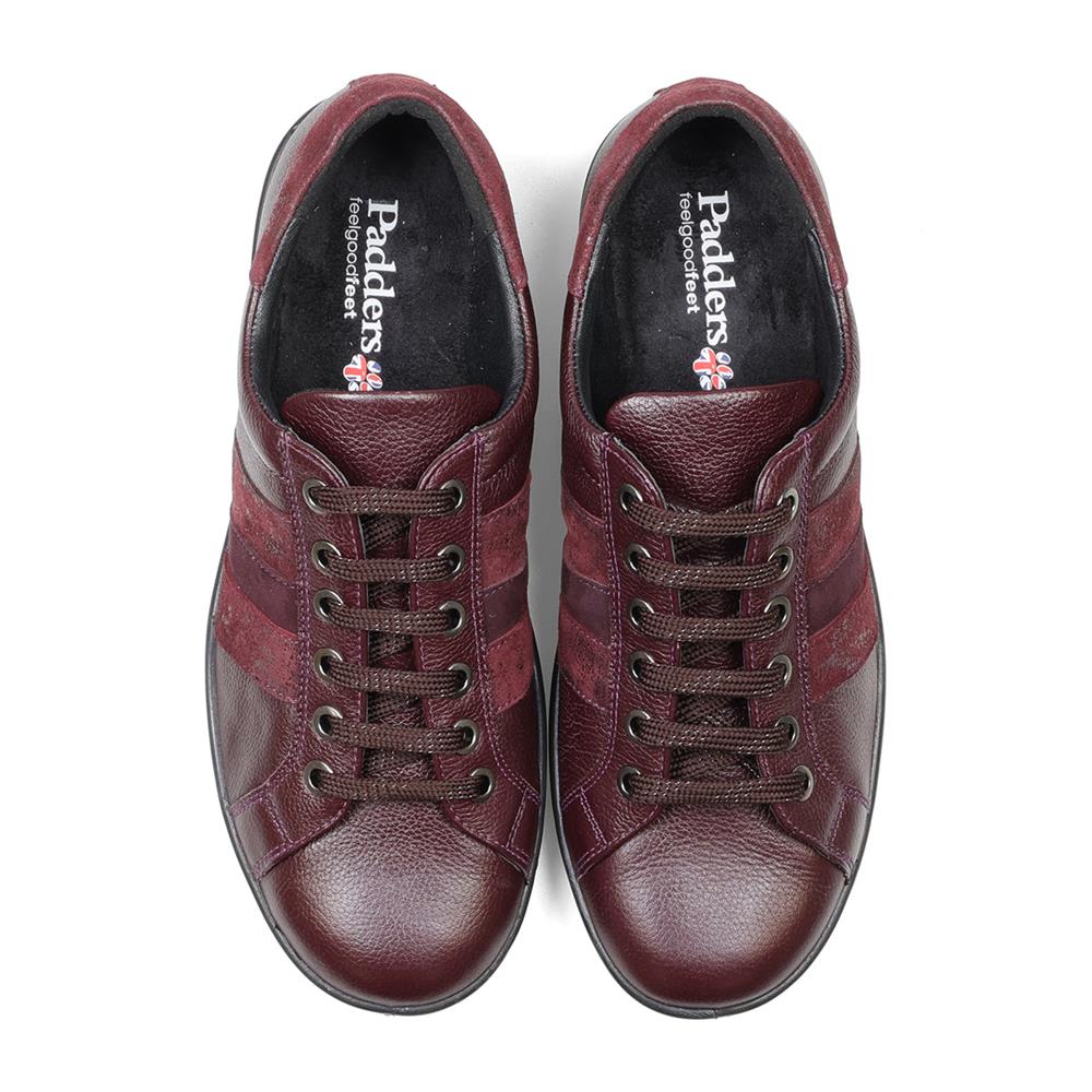 Padders Meteor Plum Ladies E Wide Fit Leather Shoes