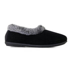 Padders Shae Black Sparkle Cord Ladies Dual Fit 2E-3E extra Wide Fit Slippers