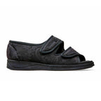 Padders Lydia Black Ladies 2E Wide Fit Slippers