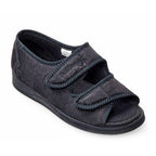 Padders Lydia Black Ladies 2E Wide Fit Slippers