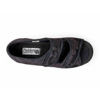 Padders Lydia Black Ladies 2E Wide Fit Slippers