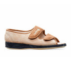 Padders Lydia Taupe Ladies 2E Wide Fit Slippers