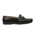 Van Dal Bliss II Black Python Print Loafers