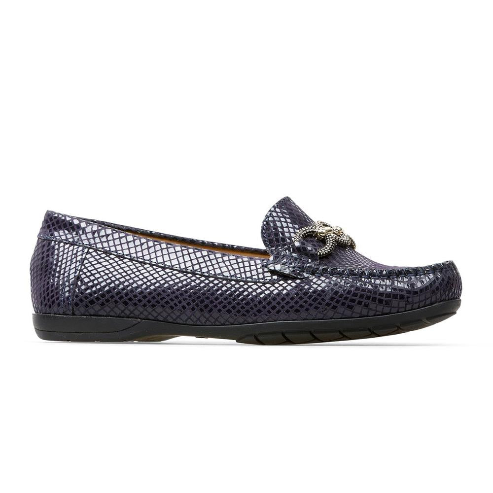 Van Dal Bliss II Midnight Python Print Loafers