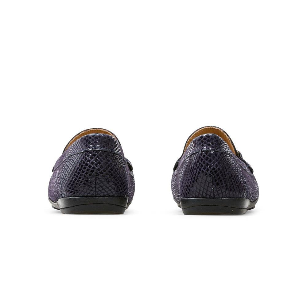 Van Dal Bliss II Midnight Python Print Loafers