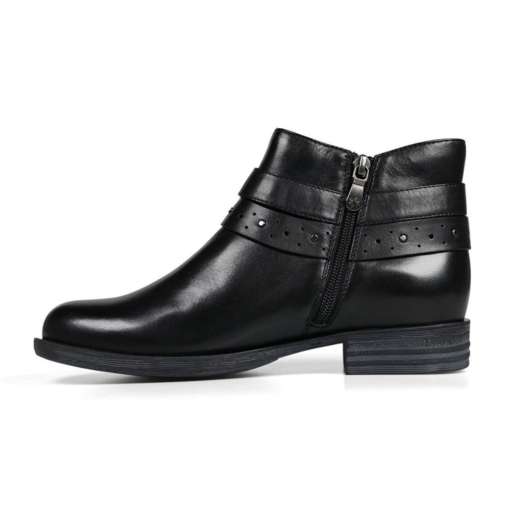 Van Dal Fiesta II X Black Leather EE Wide Fit Ankle Boots