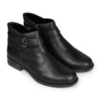 Van Dal Fiesta II X Black Leather EE Wide Fit Ankle Boots