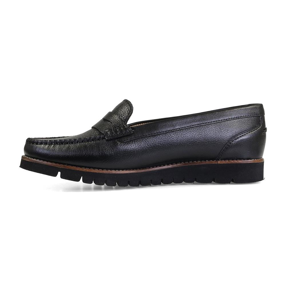 Van Dal Eloise Black Leather EE Wide Fit Loafers