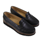 Van Dal Eloise Black Leather EE Wide Fit Loafers