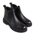 Van Dal Ash Black Leather E Fit Ankle Boots