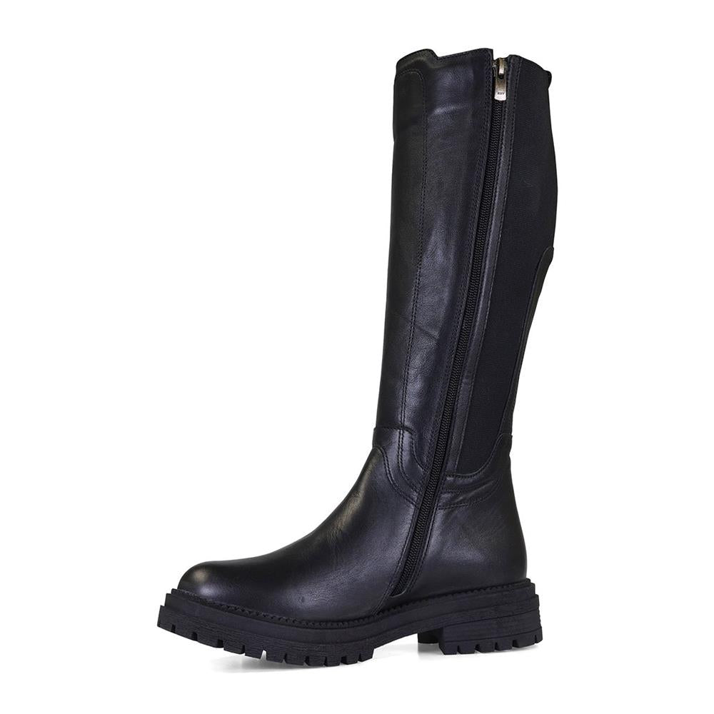 Van Dal Ellis Black Leather E Fit Long Boots