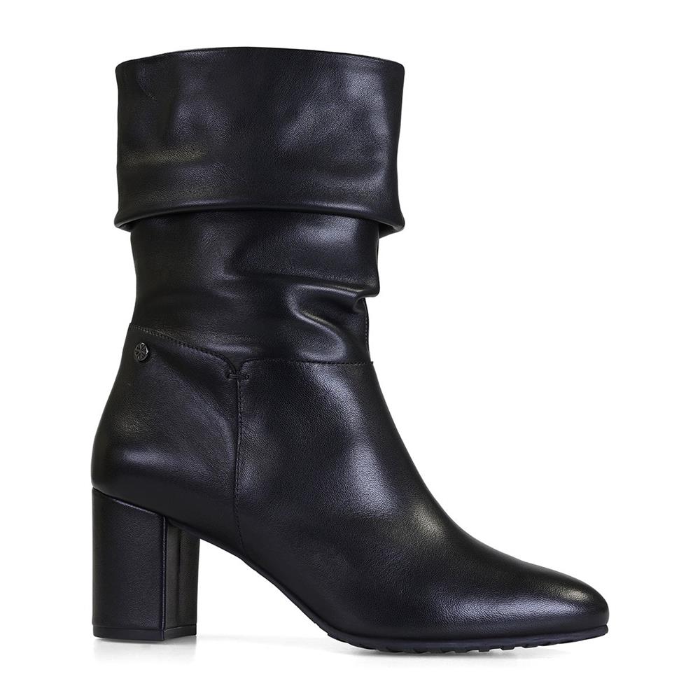 Van Dal Maddie Black Leather EE Wide Fit High Boots
