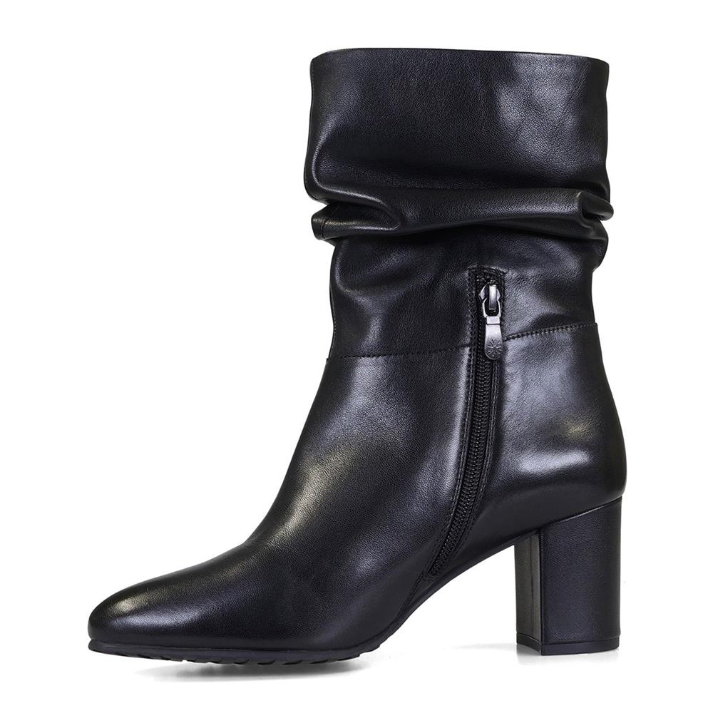 Van Dal Maddie Black Leather EE Wide Fit High Boots