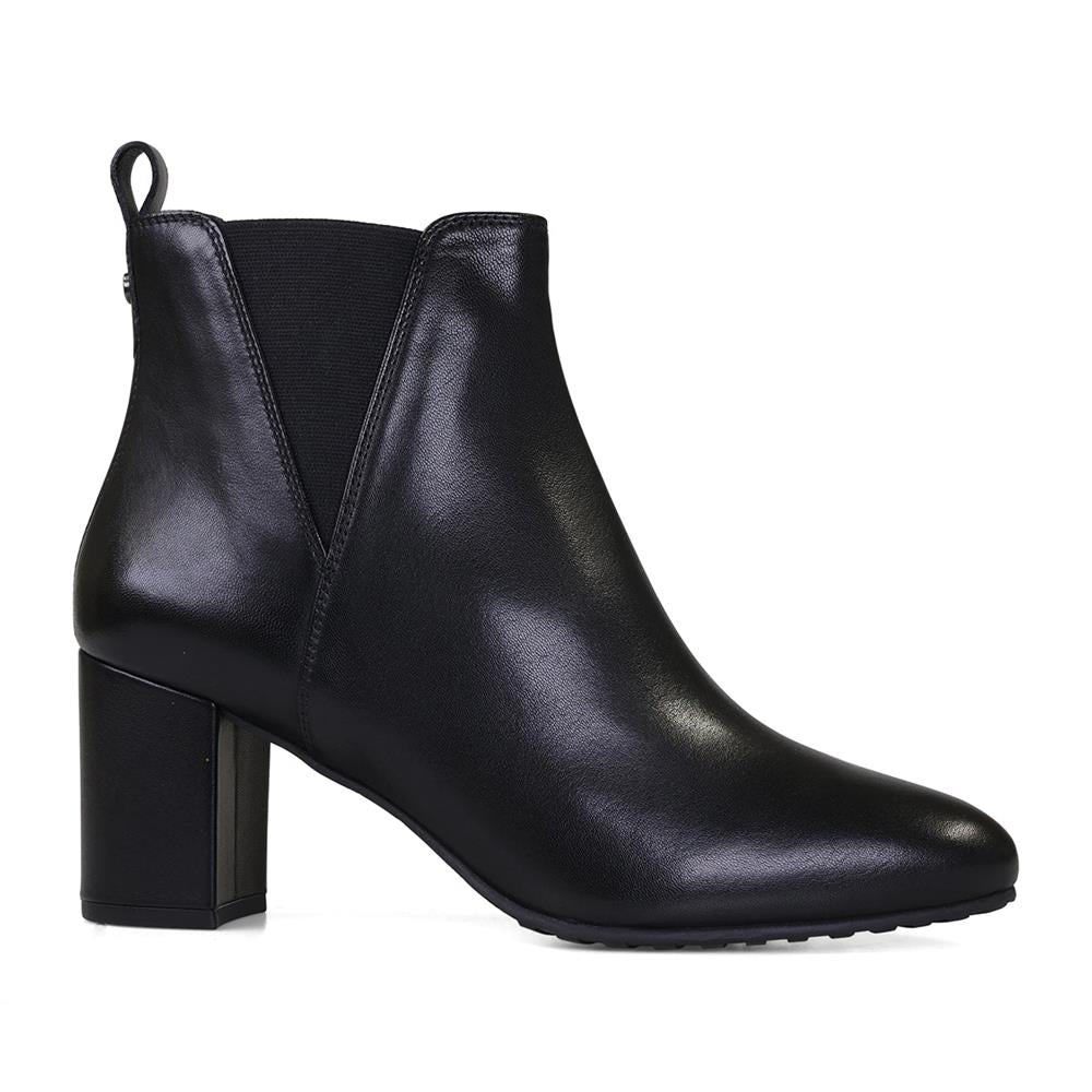 Van Dal Arabella Black Leather EE Wide Fit Ankle Boots
