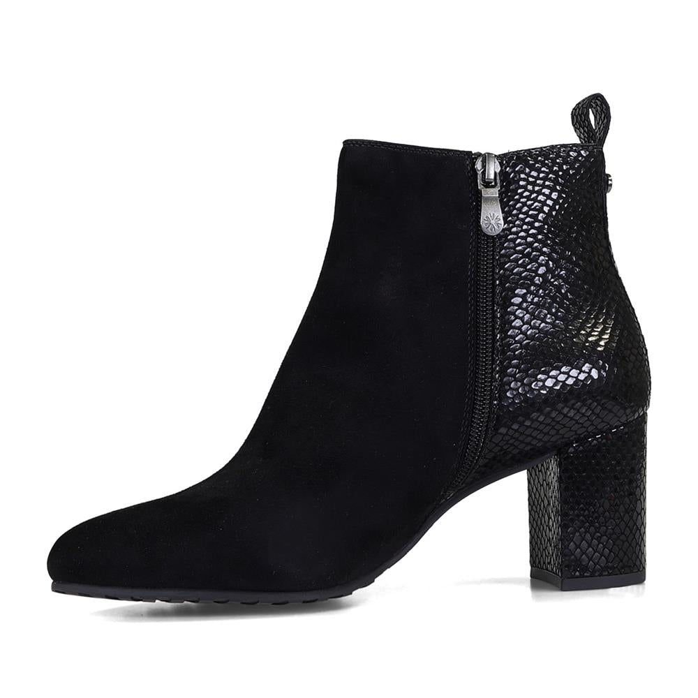 Van Dal Arabella Black Combi EE Wide Fit Ankle Boots