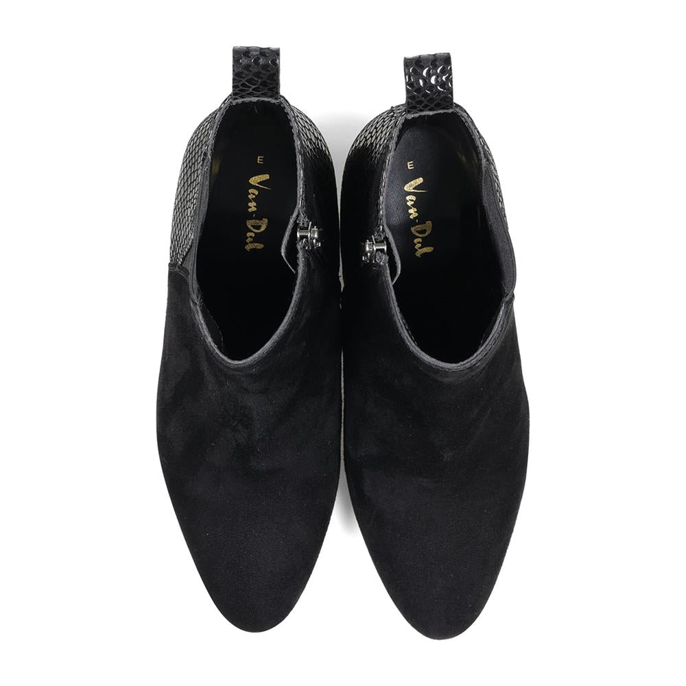 Van Dal Arabella Black Combi EE Wide Fit Ankle Boots