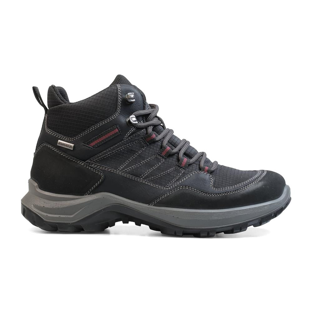 Padders Vesper Black Nubuck Ladies E Wide Fit Walking Boots