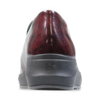 Padders Lewes Burgundy Patent Ladies 2E Wide Fit Wedge Shoes