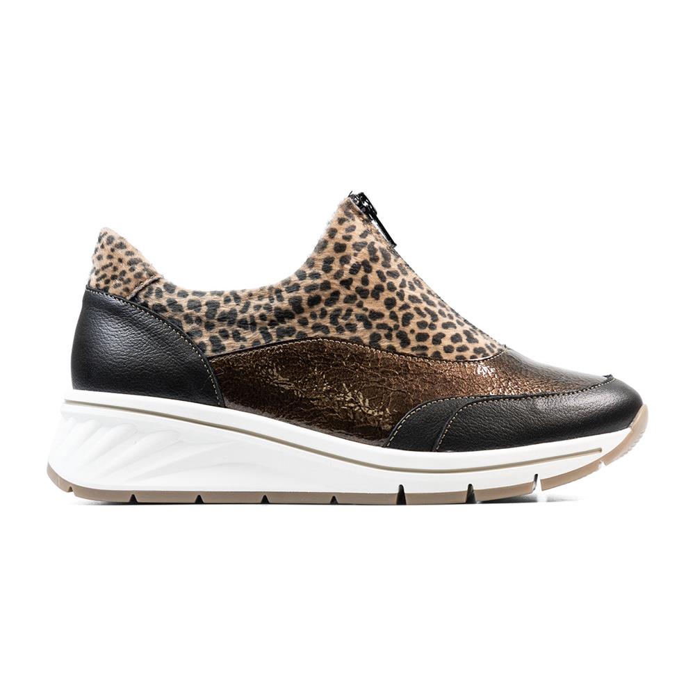 Van Dal Allerby Black Combi EE Wide Fit Slip On Shoes