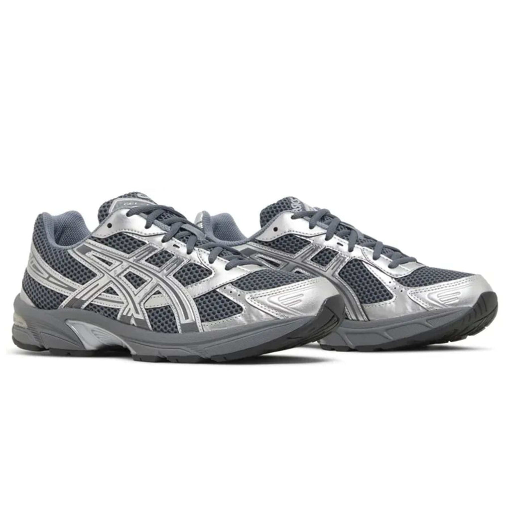 ASICS Gel 1130 Steel Grey Pure Silver trainers top view showing laces