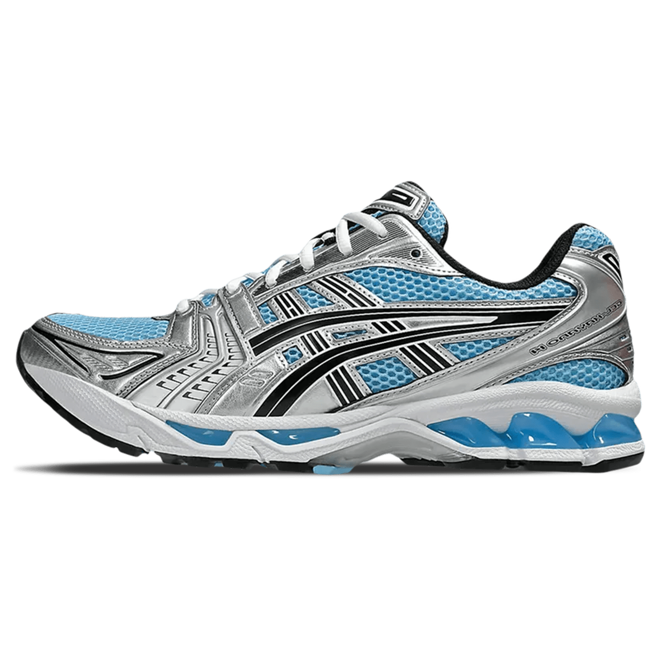 ASICS Gel Kayano 14 Arctic Sky Pure Silver trainers main side profile