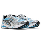 ASICS Gel Kayano 14 Arctic Sky Pure Silver trainers top view showing laces