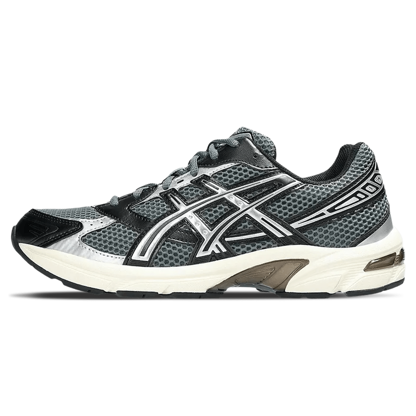 ASICS Gel 1130 Steel Grey Black trainers main side profile
