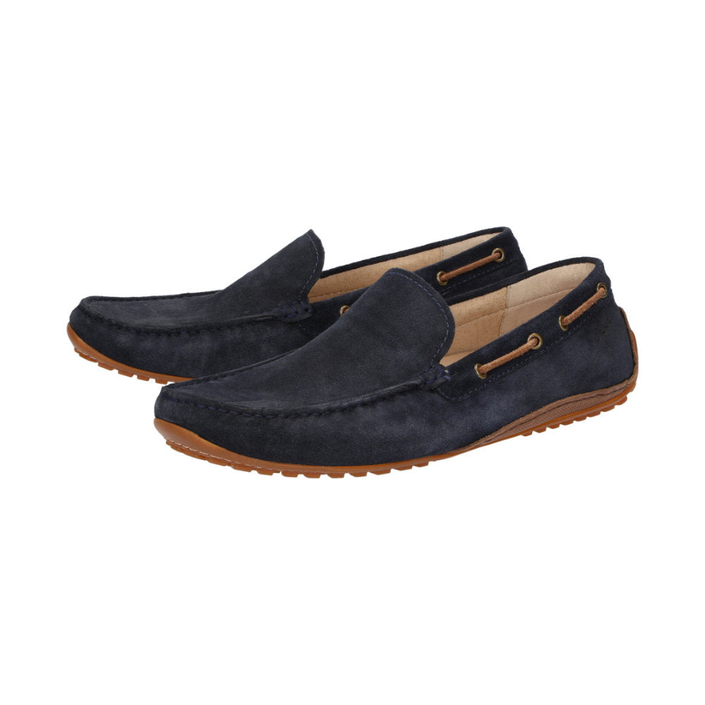 Sioux Callimo 12134 Navy Brown Mens G Fit Suede Driving Moccasins