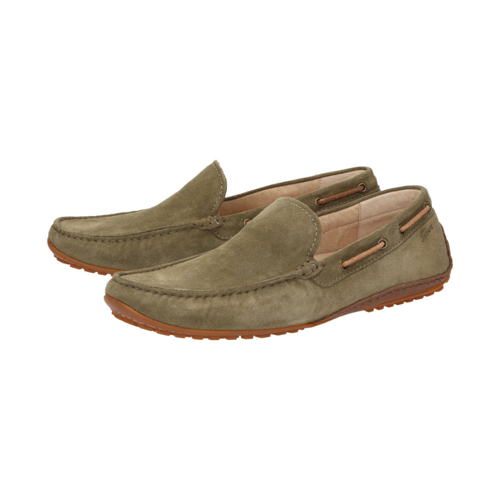 Sioux Callimo 12135 Green Brown Mens G Fit Suede Driving Moccasins