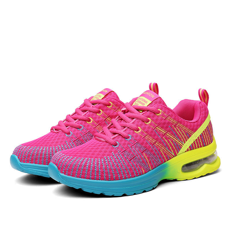 Womens Breathable Mesh Lightweight Lace Up Running Trainers