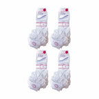 Sock Snob 12 Pack Baby Girls White Soft Frilly Lace Socks