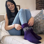 Sock Snob 1 Pack Womens Turn Over Top Warm Nordic Bed Socks for Winter