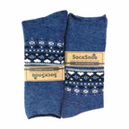 Sock Snob 1 Pack Womens Turn Over Top Warm Nordic Bed Socks for Winter