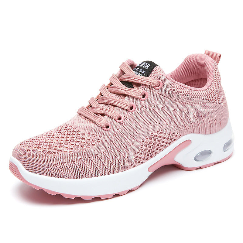 Womens Breathable Mesh Lightweight Low Top Lace Up Running Trainers