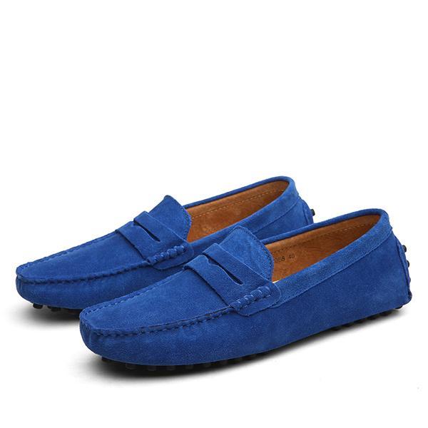 Mens Leather Anti Skid Round Toe Casual Shoes