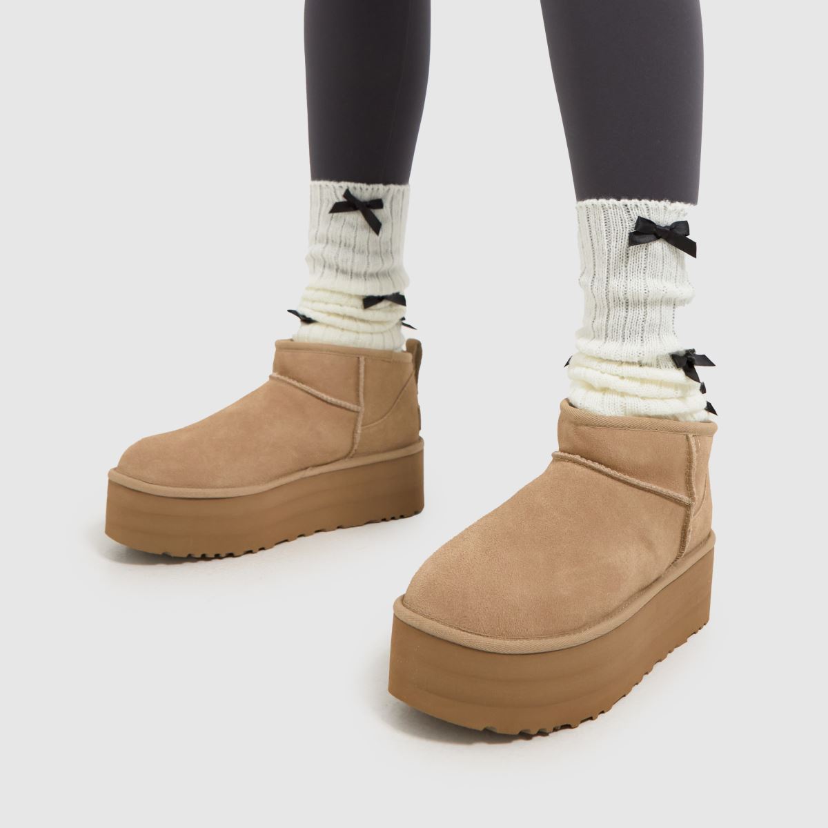 UGG Classic Ultra Mini Platform Sand Womens Trainers