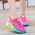 Womens Breathable Mesh Lightweight Lace Up Running Trainers
