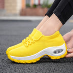 Womens Breathable Lightweight Platform Waterproof Trainers