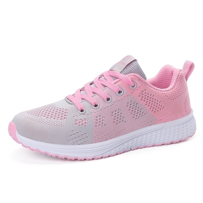 Womens EVA Non Slip Breathable Lace Up Running Trainers