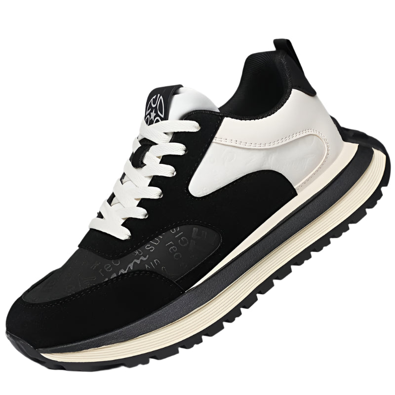Mens Low Top Lace Up Round Toe Trainers