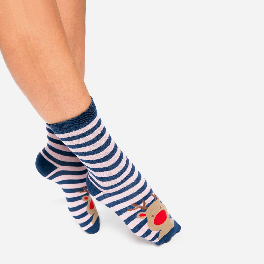 Sock Snob 1 Pack Womens Novelty Festive Christmas Bamboo Socks