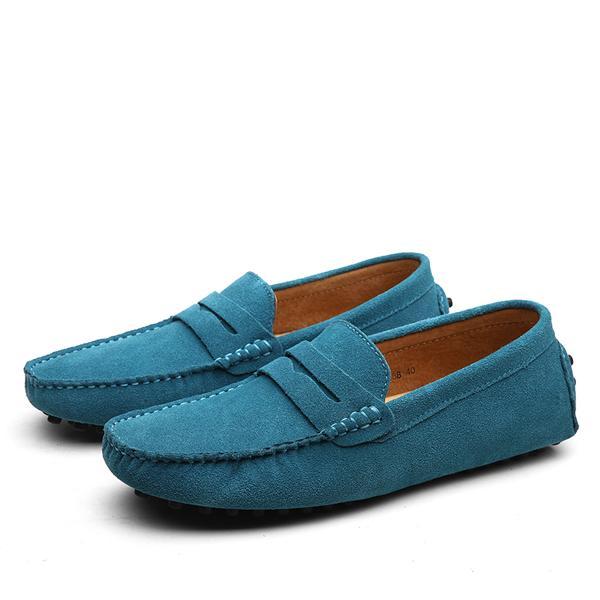 Mens Leather Anti Skid Round Toe Casual Shoes
