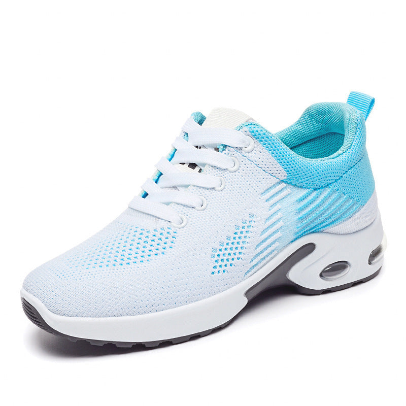 Womens Breathable Mesh Lace Up Round Toe Running Trainers