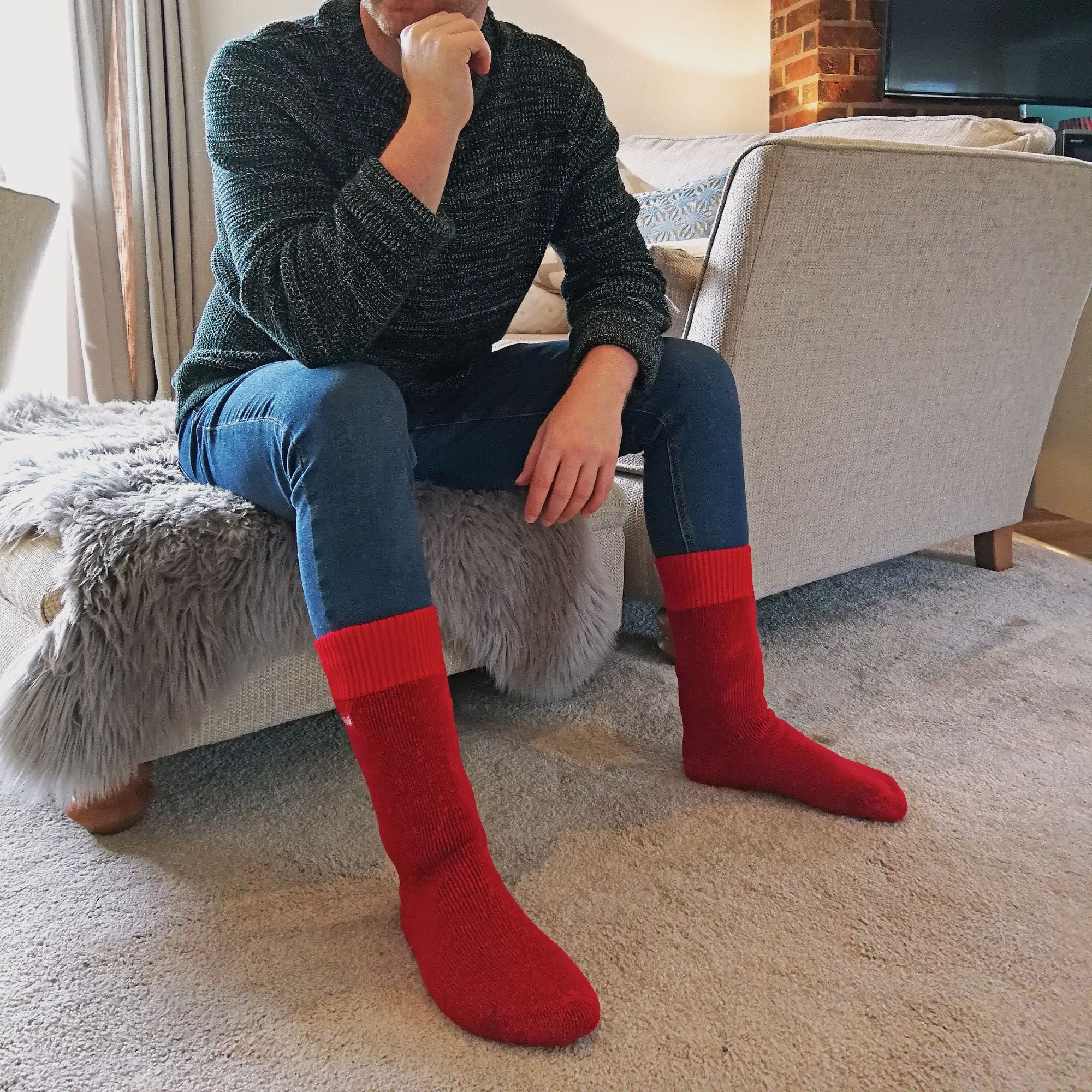 Sock Snob Mens Thick Winter Thermal Socks with Comfort Top (Multipack Options)