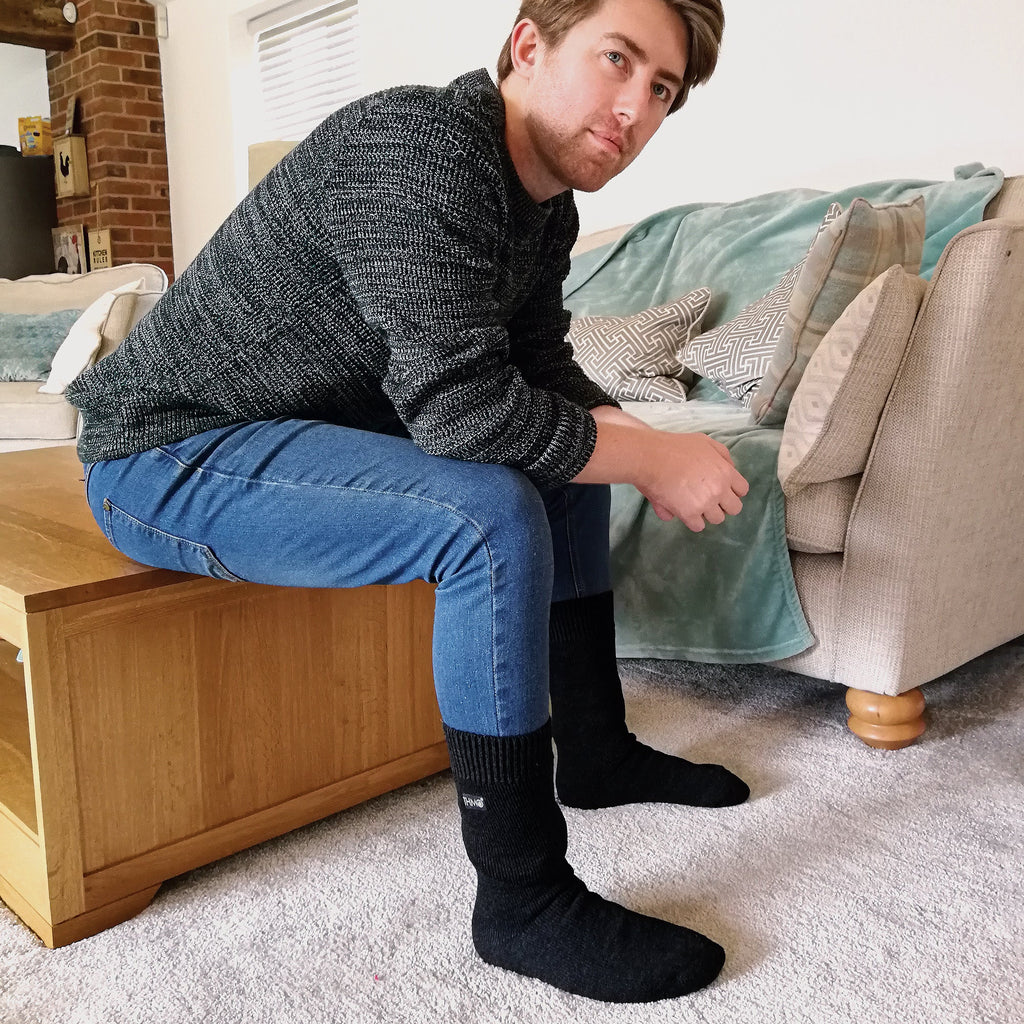 Sock Snob Mens Thick Winter Thermal Socks with Comfort Top (Multipack Options)