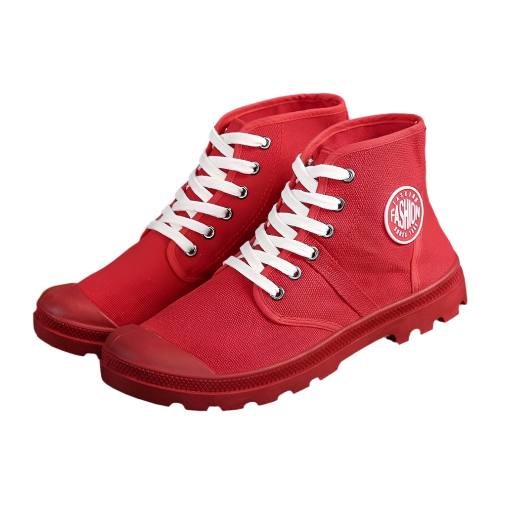Canvas Wedge Heel Trainers