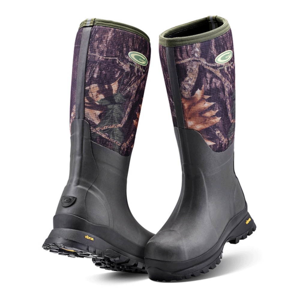Grubs Treeline 8.5 Thermal Rated Lined Wellington Boots - VIBRAM Sole Camo
