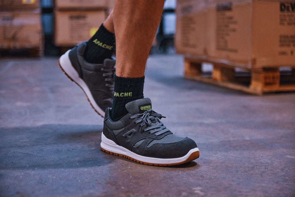 Apache Winnipeg Composite Safety Work Safety Trainers Charcoal Grey