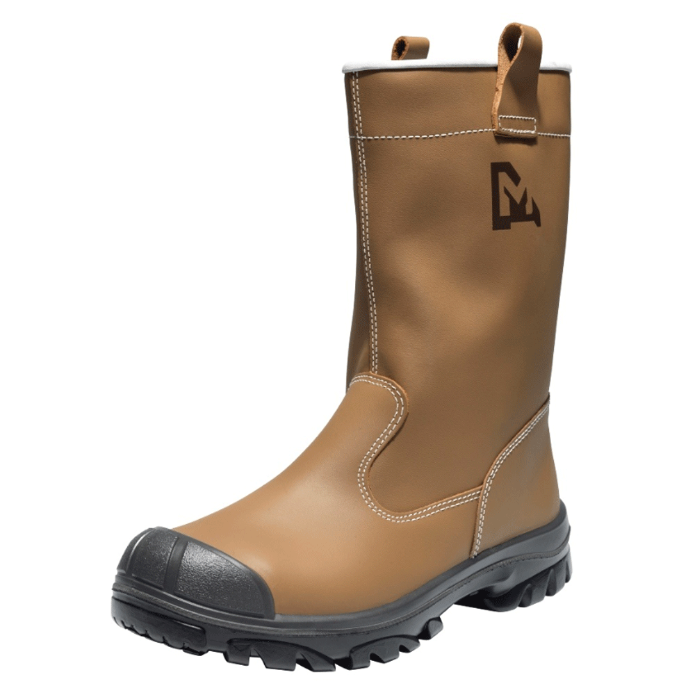 Emma 581548 Mento Water-Repellent Steel Toe Safety Rigger Boots Brown