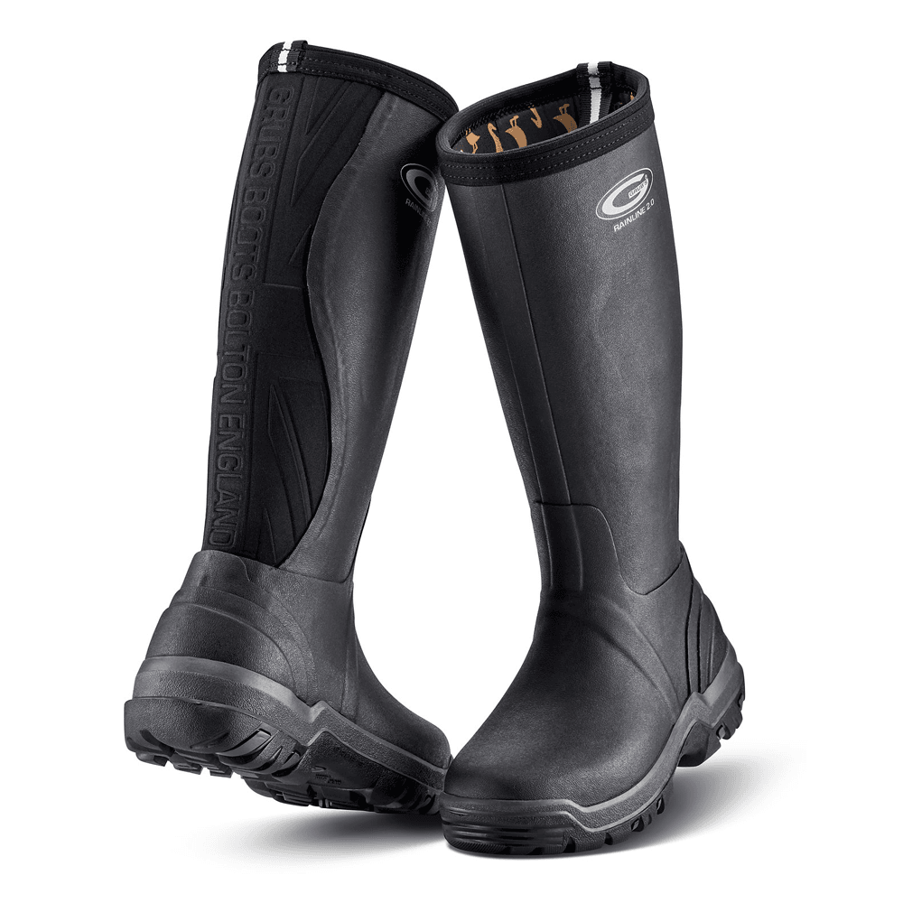 Grubs Rainline Lightweight Rubber Stretch Wellington Boots Welly
